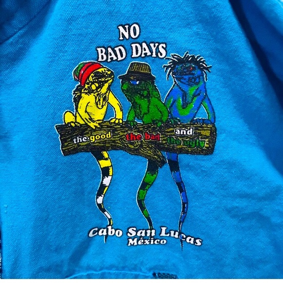 Cabo San Lucas Turquoise Windbreaker Size CH/S - Picture 3 of 10